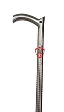 Steeliness Steel Aluminum Tactical Walking Cane The Remarkable V Handle Handmade picture
