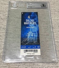 Dirk Nowitzki Final Home Game Signed Ticket 41 Beckett Certified Mavericks  picture