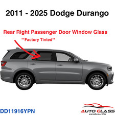 Fits 2011-2025 Dodge Durango Passenger Side Right Rear Door Window Glass Tinted picture