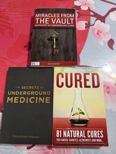 The Secrets of Underground Medicine/ Miracles from The Vault /Cured Lot 3 Books picture