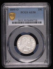 1895-O Quarter Dollars Barber or Liberty Head PCGS AU-50 picture