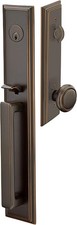Emtek 4212NWUS10B Melrose Entrance Handleset Oil Rubbed Bronze Norwich Knob US10 picture