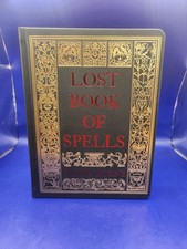 New LOST BOOK of SPELLS by Fiona Horne Hardcover Book Gold Red Page Witchcraft picture