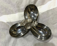 Michael ARAM Orchid Triple Nut Candy Dish Centerpiece Bowl 8.5