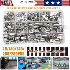 140/280pcs Wire Ring Copper Terminal Lugs SC Battery Welding Bare Connectors Kit picture