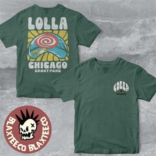 Lollapalooza Chicago 2026 Merch At Grant Park 2026 Green T-Shirt L132 picture