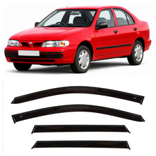 Tape-on Window Visors Rain Guards Fit Nissan Almera Sd 1995-2000 Wind Deflectors picture
