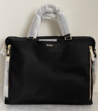 NWT Tumi Voyageur Kendallville Briefcase Bag $495 Black/Gold picture