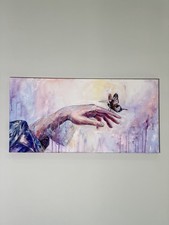 Trust the Flight – Butterfly Hand Original Acrylic Painting 12x24 picture