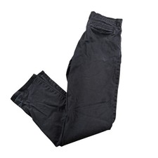 American Tall Carman Tapered Fit Pants Mens 36x36 Black Chino Casual picture