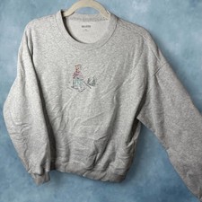Hollister Skiing Bear Graphic Sweatshirt Women’s XS picture