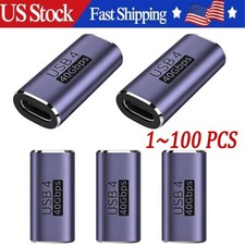 USB 4 Type C Female to Female Adapter Coupler 240W 40Gbps 8K for Thunderbolt Lot picture