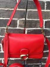 NWT $395 Coach Soft Tabby Leather Shoulder Crossbody Bag Red Orange C4823 picture