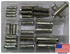 30 Piece Large Gauge Tinned Copper Butt Splice Connector 8 to 4/0 AWG Assortment picture