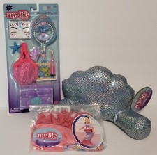 My Life As Mermaid Lot - Accessories Set, Lounge Pillow & Blanket for 18