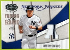 2004 Leaf Certified Materials Jason Giambi #FG-143 Fabric of the Game GU Jersey picture