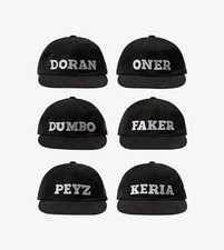 LoL SK T1 x BDNS Player Cap Black 6Type Faker Doran Oner Dumbo Peyz Keria picture