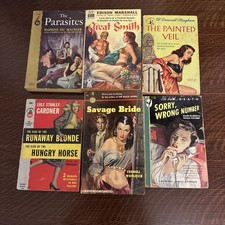 Vintage Paperback  Lot of 12 Savage Bride Woolrich Pulp Mystery Romance  picture