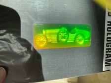 Photopolymer Hologram - Bugatti Car  - Vintage - Art - 1990s - Polaroid - 5x7 picture