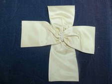Antique Victorian large silk bow picture