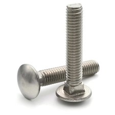#10-32 304 Stainless Steel Carriage Bolt - Select Length & Pkg Qty picture