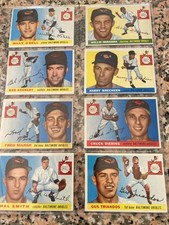 1955 Topps MLB Baltimore Orioles' Team Cards, All 14 Plus Two Duplicates picture