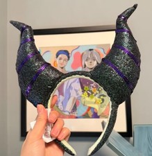 Disney 2023 Halloween Maleficent ear Headband gift new picture