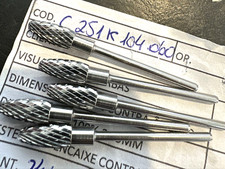 Misdom Frank Dental Tungsten Carbide Cross Cutter Burrs C.251K.104.060 (5-Pack) picture