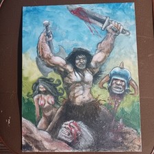 11x14 fantasy art painting original signed by Gibran Redinger picture