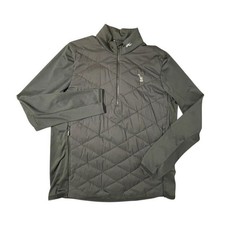 NEW Kjus Mens Jacket Medium/50 Black Old Waverley Golf Release Half Zip Logo picture