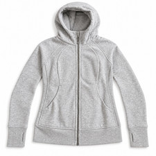 Lululemon Scuba Full-Zip Hoodie Women’s Size 8 Grey LW4CGWS NWT picture