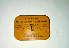 Vintage Mustad-Cincinnati Bass Hooks picture