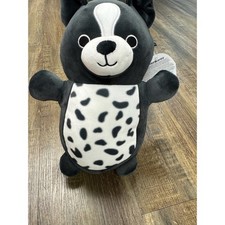 Squishmallows Hug Mees Monty Boston Terrier Dog 12 Inch Plush Spotted Belly 2024 picture