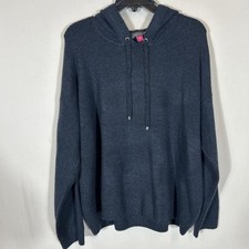 $79 Vince Camuto VINTAGE Women's Navy Sweater Hoodie , US X-Large picture