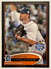 2012 Topps Update - Justin Verlander #US15 All-Star - Black 46/61 picture