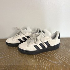 adidas Campus Men's Gray Low Top Lace-Up Athletic Sneakers Rubber Outsole picture