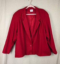 Koret Career Vintage Red 100% Merino Wool USA Made Jacket | 20 picture
