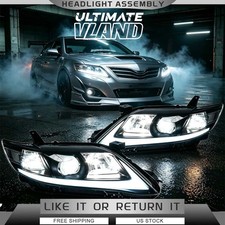 Pair Vland LED Projector Headlights For 2010-2011 TOYOTA CAMRY W/Sequential Turn picture