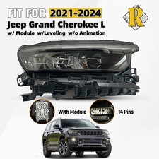 For 2021-2024 Jeep Grand Cherokee L LED Headlight w/ Leveling w/ DRL Right Side picture