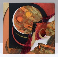 2011 Gerald Huth Sunset-Asian Rhapsody Golden Oranges Mixed Media Ready to Frame picture