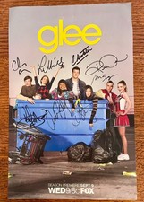 Glee Cast Signed 11x17 FOX Season 1 Promo Poster Lea Michele Cory Monteith picture