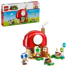 LEGO Super Mario Party at Toads House Building Set, 276 Pieces, Includes Blue picture
