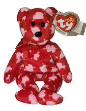 TY Beanie Baby - CUPIDS BOW the Bear (Border's Exclusive)(8.5 inch) NEW MWMTs picture