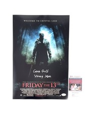 Friday The 13th 2009 Signed 12x18 Poster Caleb Guss Young Jason Voorhees JSA 🪓 picture