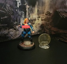 Custom Dungeons & Dragons Painted Female Futuristic Agent Miniature D&D DnD 18+ picture
