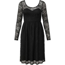 Torrid Black Floral Lace Long Sleeve Whimsigoth Dress Sz 1X Dark Romantic Witchy picture