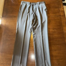 NWD Isaia Napoli Gray  Aquaspider Trouser 100% Wool Made In Italy EUC 50R EU picture