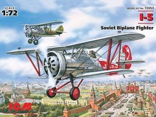 I-5 Soviet Biplane Fighter (Plastic model kit) 1/72 ICM 72053 picture