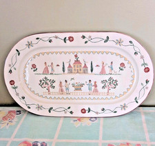 Vintage Villeroy & Boch American Sampler Oval Platter Luxumbour Country Core 16