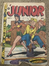 Junior #9 1st Issue Feldstein GGA Headlights Galore Fox Rare picture